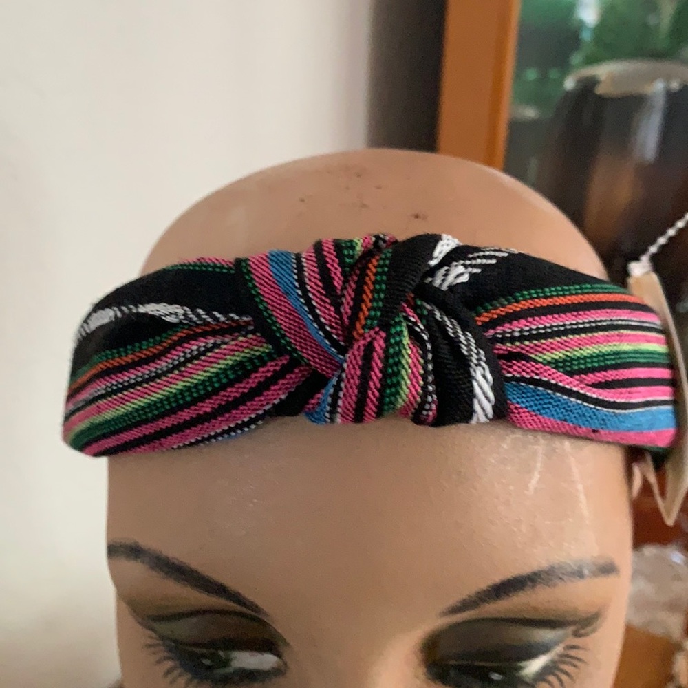 Headband boho vibe NWT blacks blues